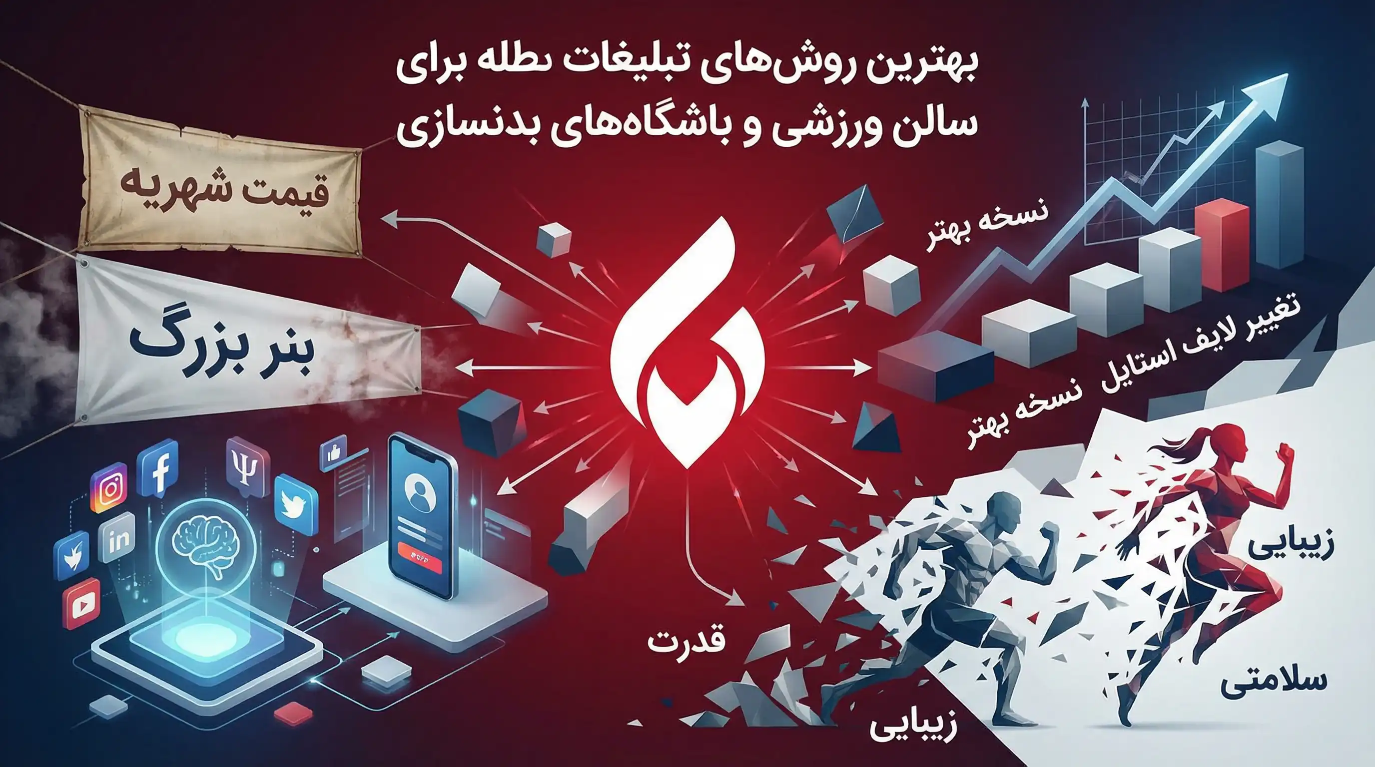 تبلیغات باشگاه بدنسازی و سالن ورزشی