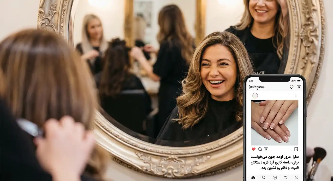 تبلیغات اینستاگرامی برای سالن های آرایشی